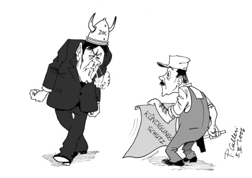 Paolo Calleri Karikaturist Politische Karikatur Rotes Tuch
