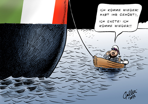 Ausgebooteter Salvini � Paolo Calleri