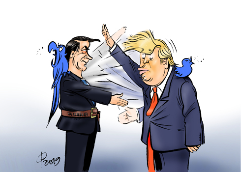 Trump-Bolsonaro-Treffen � Paolo Calleri