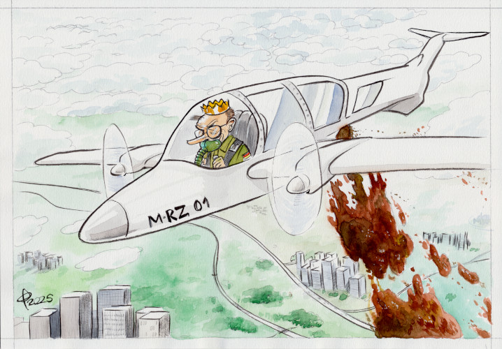 Proteste gegen Merz  Paolo Calleri