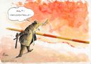 Brenzlige Grenzsituation � Paolo Calleri