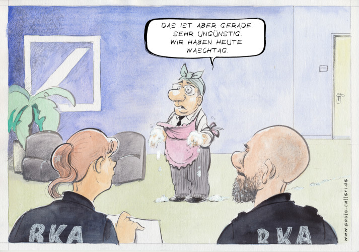 Razzia bei der Deutschen Bank � Paolo Calleri